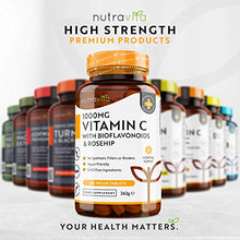 Carica l'immagine nel visualizzatore di Gallery, Vitamina C 1000mg con Bioflavonoidi e Rosa Canina - Fortificana e Rafforza...