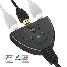 Carica l'immagine nel visualizzatore di Gallery, HDMI Switch | GANA Placcato Oro Splitter Cavo | Switcher | 3 in 1...