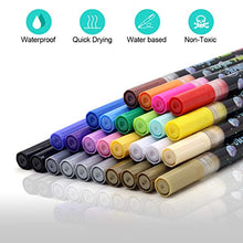 Carica l'immagine nel visualizzatore di Gallery, INMUA Pennarelli Acrilici 28 Colori per Dipingere,...