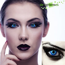 Carica l'immagine nel visualizzatore di Gallery, Designlenses Lenti a Contatto Colorate Blu Elfo per Halloween, morbide, - Ilgrandebazar