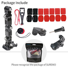 Carica l'immagine nel visualizzatore di Gallery, SUREWO supporto per casco moto e supporti adesivi Compatibile con GoPro... - Ilgrandebazar