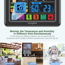 Carica l'immagine nel visualizzatore di Gallery, Koogeek Stazione Meteo Wireless Orologio Digitale Multifunzionale con...