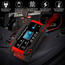 Carica l'immagine nel visualizzatore di Gallery, InThoor Mantenitore di Carica Auto 12V/24V 8A, Intelligente Automatico... - Ilgrandebazar