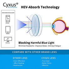 Carica l'immagine nel visualizzatore di Gallery, Cyxus Vetri filtro luce blu, Occhiali anti cefalea Classico Nero - Ilgrandebazar