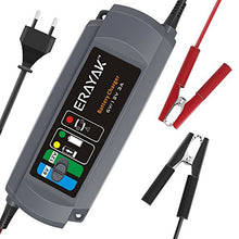 Carica l'immagine nel visualizzatore di Gallery, ERAYAK 3.0A 6V/12V Caricabatterie Carica Batteria per Auto e Moto Automatico... - Ilgrandebazar