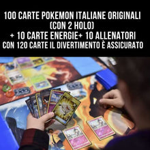 Carica l'immagine nel visualizzatore di Gallery, ABDA 120 Carte Pokemon Originali Italiane Assortite - Include alcune abda Sleeves (Bustine) Protettive