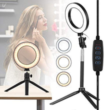 Carica l'immagine nel visualizzatore di Gallery, Luce ad Anello Dimmerabile, Andoer 6 pollici LED Ring Light dimmerabile USB...