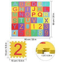 Carica l'immagine nel visualizzatore di Gallery, Tappeto Bambini Puzzle, Puzzle da Gioco Multicolore in Soffice...