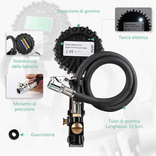 Carica l'immagine nel visualizzatore di Gallery, LOETAD Manometro Pressione Gomme Digitale Pistola Gonfiaggio...