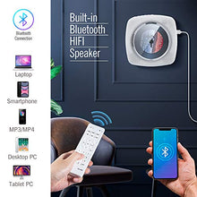 Carica l'immagine nel visualizzatore di Gallery, Lettore CD portatile con altoparlanti HiFi Bluetooth integrati, Boombox white