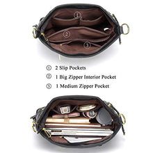 Carica l'immagine nel visualizzatore di Gallery, Kasgo Borsa Donna, Grande Borse Tracolla Pelle PU a Spalla Moda Nero