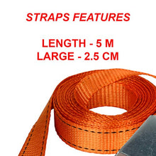 Carica l'immagine nel visualizzatore di Gallery, Master Lock 3209EURDAT Cinghie di fissaggio, Arancio, 5 m x 25 mm