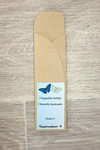 Carica l'immagine nel visualizzatore di Gallery, 2 segnalibri farfalla 3d blu e verde, 2 butterfly bookmarks blue &amp; green - Ilgrandebazar
