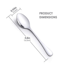 Carica l'immagine nel visualizzatore di Gallery, AckMond - 12 Pezzi (12,2 cm) cucchiaini da Espresso, in Flat Dinner Fork - Ilgrandebazar