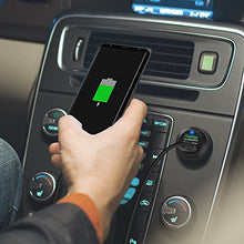 Carica l'immagine nel visualizzatore di Gallery, RAVPower Caricatore Adattatore Doppio per Auto USB 40W 3A Quick Charge Nero - Ilgrandebazar