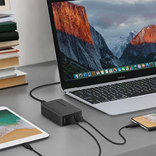 Carica l'immagine nel visualizzatore di Gallery, RAVPower - Caricatore da Muro RAVPower, 4 Porte USB (40W/8A Max, 2.4A Nero - Ilgrandebazar