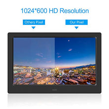 Carica l'immagine nel visualizzatore di Gallery, Cornice fotografica digitale, schermo elettronico 16: 9 LED HD, 1024 x 600...