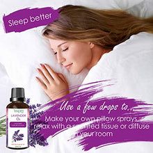 Carica l'immagine nel visualizzatore di Gallery, VSADEY Olio Essenziale di Lavanda 50 ml, 100% Puro e Naturale Olio...