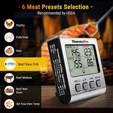 Carica l'immagine nel visualizzatore di Gallery, ThermoPro TP17 Termometro Cucina Digitale a Doppia Sonda con Modalità Timer... - Ilgrandebazar