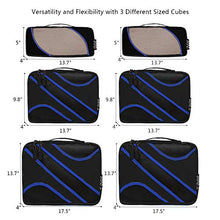 Carica l'immagine nel visualizzatore di Gallery, Eono by Amazon - Set di 6 Organizer per Valigie Organizzatori da Viaggio Nero