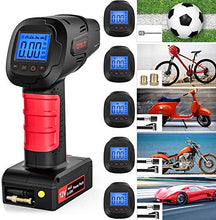 Carica l'immagine nel visualizzatore di Gallery, Compressore Aria Portatile Auto Pompa Elettrica 2000mAh Ricaricabile con...