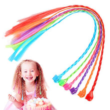 Carica l'immagine nel visualizzatore di Gallery, CHIFOOM Extension Capelli Colorati Clip,24 PCS Trecce Colorate per Capelli... - Ilgrandebazar