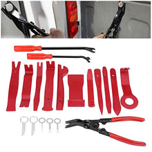 Carica l'immagine nel visualizzatore di Gallery, EBTOOLS 19Pcs Strumento di Rimozione Auto Kit Utensile Smontaggio, rosso - Ilgrandebazar