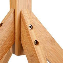 Carica l'immagine nel visualizzatore di Gallery, Appendiabiti di Bambo Tipo Albero con 8 Ganci in 4 Livelli Bamboo