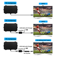 Carica l'immagine nel visualizzatore di Gallery, WEWAK Antenna TV Interna HDTV Digitale con Amplificatore Booster...