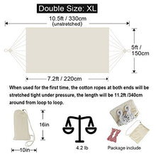 Carica l'immagine nel visualizzatore di Gallery, GOCAN Amaca Doppia Brasiliana 2 Persone in Cotone Extra Large Beige