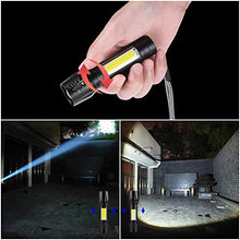 Carica l'immagine nel visualizzatore di Gallery, GOLDGE Mini Torcia Elettrica, Portatile LED con Luce Laterale della...