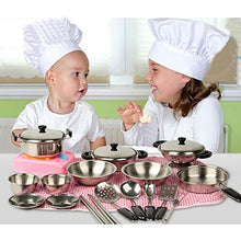 Carica l'immagine nel visualizzatore di Gallery, Giocattoli per Pentole Cucina Bambini, in Acciaio...