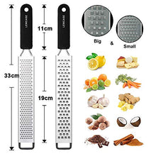 Carica l'immagine nel visualizzatore di Gallery, LEMCASE Zester, Grattugia in Acciaio Inox - Formaggio, Limone, Verdura -... - Ilgrandebazar