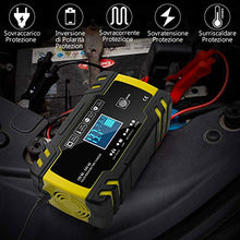 Carica l'immagine nel visualizzatore di Gallery, InThoor Caricabatterie e Mantenitore Auto 12V/24V 8A, 12 V e 24 V, 8 Amp