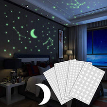 Carica l'immagine nel visualizzatore di Gallery, Adesivi da Parete Fluorescenti 425pcs, Yosemy 4 Pezzi Stelle e...