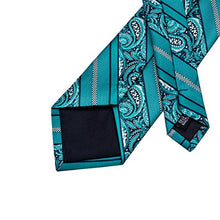 Carica l'immagine nel visualizzatore di Gallery, Hi-Tie Cravatta classica da uomo con gemelli e pochette - Ilgrandebazar