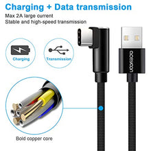 Carica l'immagine nel visualizzatore di Gallery, aceyoon Cavo USB Type-C 90 Gradi 30cm 3 Pezzi 90 Degree USBC 0.3m*3 - Ilgrandebazar