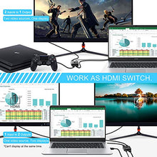 Carica l'immagine nel visualizzatore di Gallery, HDMI Switch, Beikell Switch Bidirezionale 2 Ingressi 1 Uscita o...