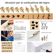 Carica l'immagine nel visualizzatore di Gallery, 45 Pezzi Kit Pirografia Legno,Preciva 60W Portatile Arancione - Ilgrandebazar
