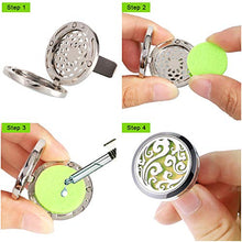 Carica l'immagine nel visualizzatore di Gallery, OOTSR 2pcs Diffusore di oli essenziali per aromaterapia auto, in acciaio... - Ilgrandebazar