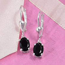 Carica l'immagine nel visualizzatore di Gallery, TJC - Orecchini pendenti da donna, in argento Sterling 925, con tormalina... - Ilgrandebazar