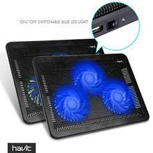 Carica l'immagine nel visualizzatore di Gallery, HAVIT Basi di Raffreddamento per PC Portatili Notebook Cooler 15.6"-17"...