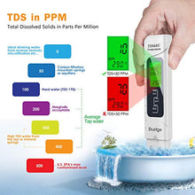 Carica l'immagine nel visualizzatore di Gallery, Dustgo Tester PH/TDS&amp;EC 4 in 1 Set Misuratore digitale della qualità...