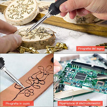 Carica l'immagine nel visualizzatore di Gallery, 45 Pezzi Kit Pirografia Legno,Preciva 60W Portatile Arancione - Ilgrandebazar
