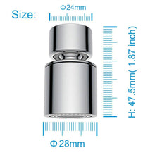 Carica l'immagine nel visualizzatore di Gallery, 22mm Female Thread - Swivel - Chrome, Thread(fm22) - - Chrome - Ilgrandebazar