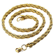Carica l'immagine nel visualizzatore di Gallery, COOLSTEELANDBEYOND Grande Oro Collana con Pendente Gesù Cristo Crocifisso... - Ilgrandebazar