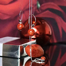 Carica l'immagine nel visualizzatore di Gallery, Orecchini Pendenti in Argento 925 con Corallo Rosso 10mm