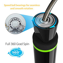 Carica l'immagine nel visualizzatore di Gallery, TechRise Corda per Saltare, Saltare Regolabile Speed Skipping Rope...