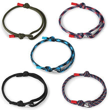 Carica l'immagine nel visualizzatore di Gallery, sailimue 5 Pezzi Nautico Corda Bracciali Marine per Uomo Donna Handmade...