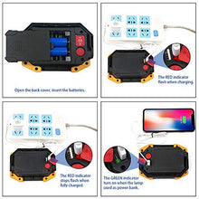 Carica l'immagine nel visualizzatore di Gallery, flintronic LED Portatile, 20W&amp;1500LM Ricaricabile con Batteria #1 Giallo - Ilgrandebazar